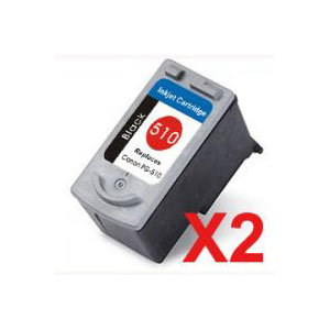 2 x Compatible Canon PG-510 Black Ink Cartridge