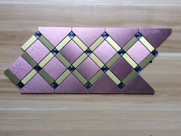  195x495 Self-adhesive Mosaic tile Metal Mosaic Tile Glass Mosaic Tile