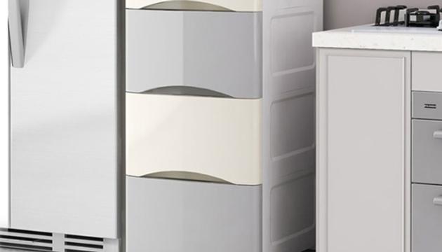 Plastic Storage Cabinet With Doors For Cloth