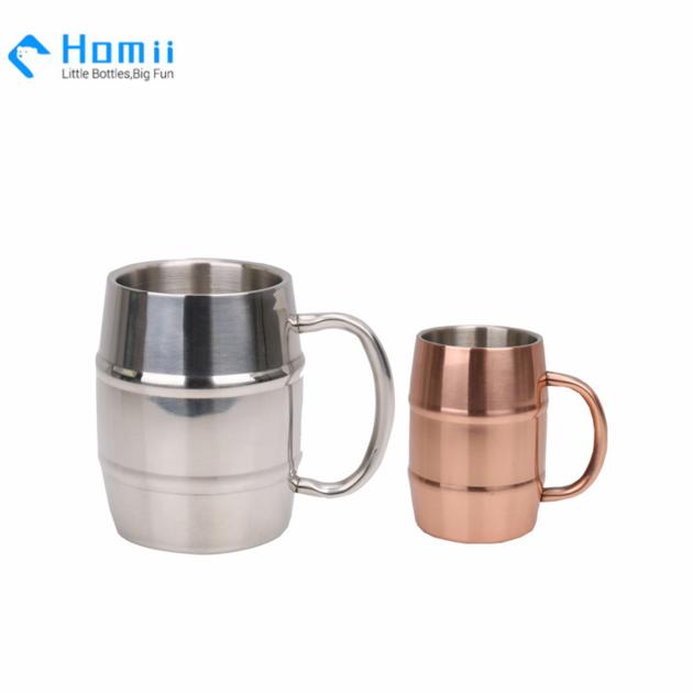 Hangzhou homii Industry 300ml/450ml/500ml Stainless Steel Beer cup wine Tumblers vacuum mug 