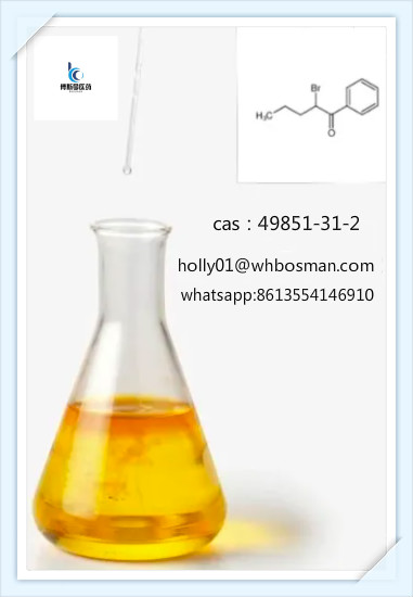 100% Safe Delivery Light Yellow Liquid 2-Bromo-1-Phenyl-Pentan-1-One CAS 49851-31-2 in Stock(holly01