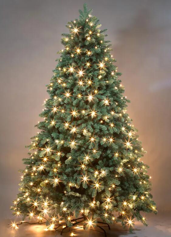 7FT PRE-LIT PE PVC MIXED CHRISTMAS TREE