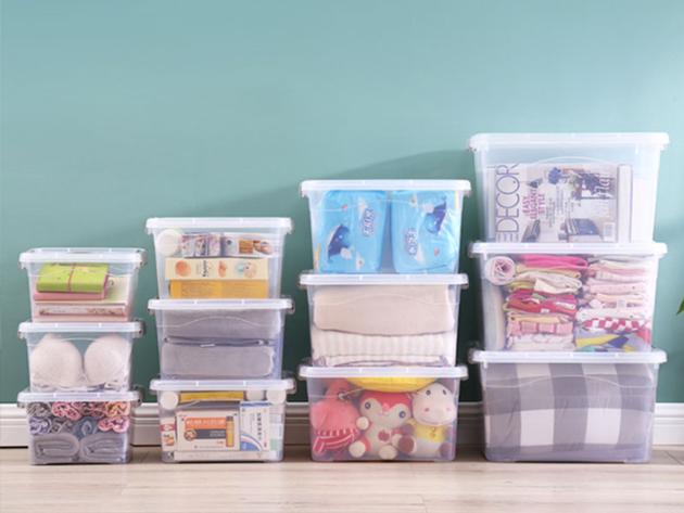 Transparent Plastic Storage Container In Rectangular Shape