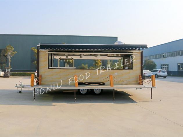 Customized 5.7M single-deck coffee trailer