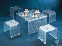 clear acrylic restaurant furniture
