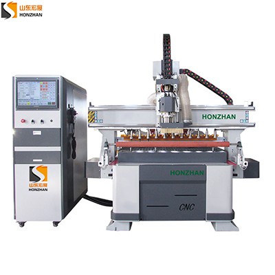 Honzhan HZ-ATC2513L Linear Auto tool changer magazine CNC router with Leadshine servo motor