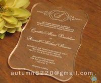 butterfly scroll wedding invitation
