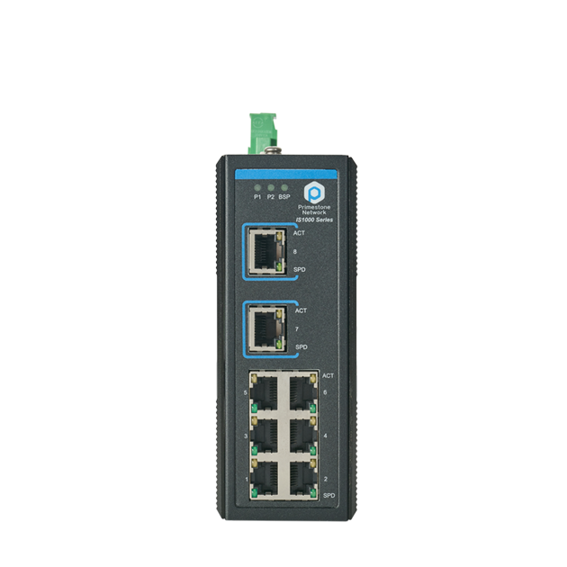 IS1000 1008 2DC Unmanaged 8 Port