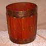 Antique wooden rubbish box