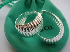 Tiffany Earrings, Genuine Silver Jewelry