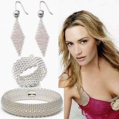 Tiffany Jewelry Set, genuine silver jewelry