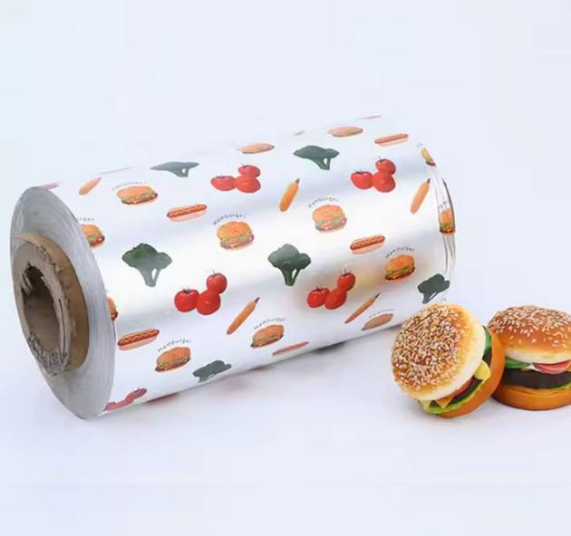 Customized printed aluminum foil for sandwich/hamburger packaging 8011 1235