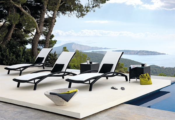 Wicker Sun Loungers