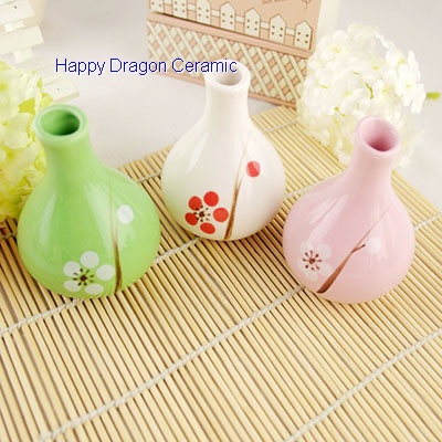 Ceramic Reed Diffusers with decal, diffuser bottles