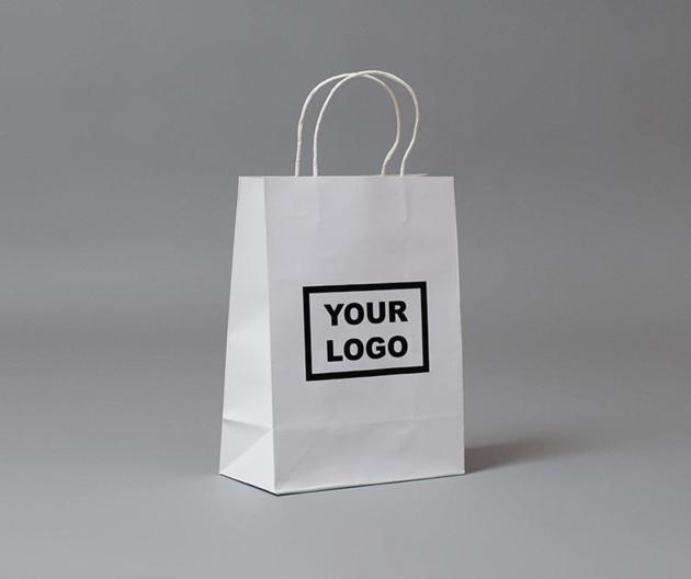 Wholesale TOP Quality Reusable Custom Logo printing Kraft Paper Bag