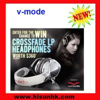 Black/white v-mode headphones with wholesale cheap price
