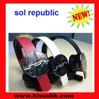 Black/white/red sol republic headphones for new fashion with cheap price