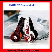 New black/whtie HARLEY monster beats  studio headphones by dr dre 