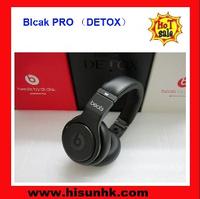 Hot cheap black monster beats detox pro headphones by beats dr dre with DHL/EMS