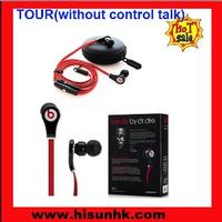 Hot black/white/purple monster beats tour earphones without control talk by beats dr dre