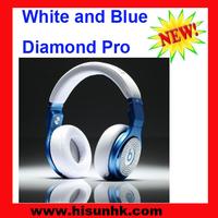 white and blue monster beats pro headphones by beats dr dre