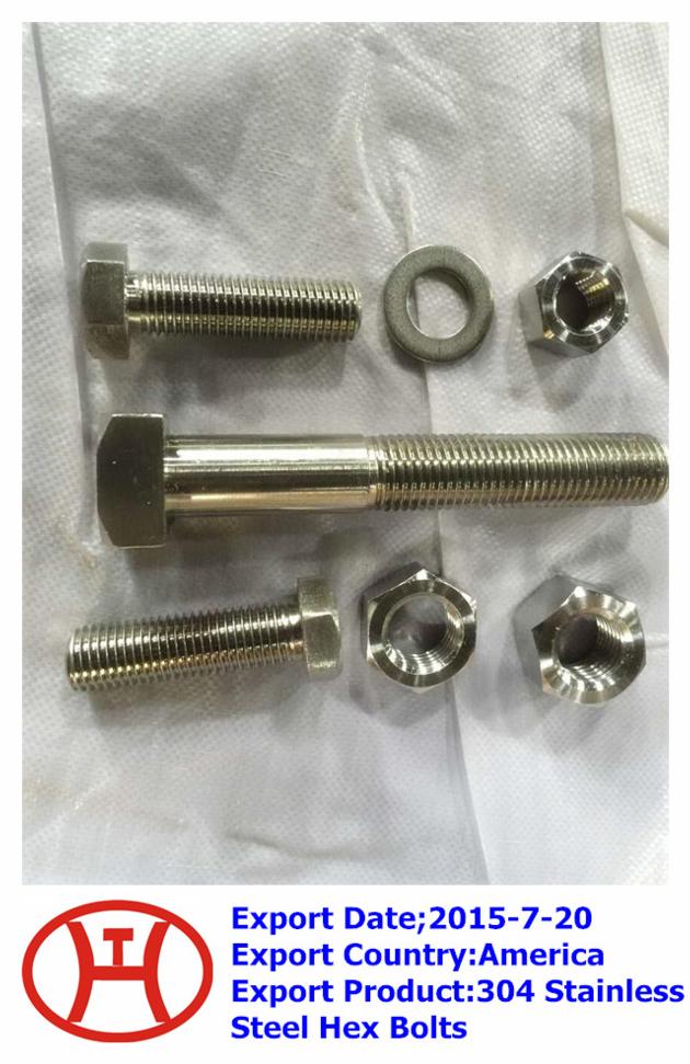 304 Stainless Steel Hex Bolts