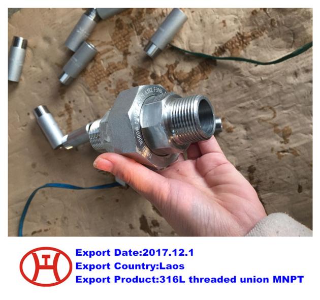 316L threaded union MNPT