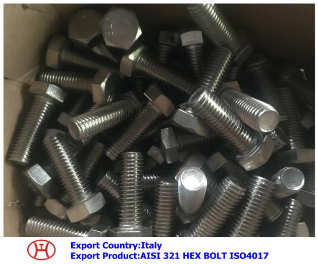 AISI 321 HEX BOLT ISO4017