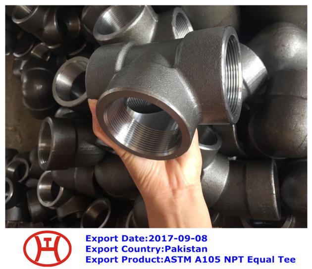 ASTM A105 NPT Equal Tee