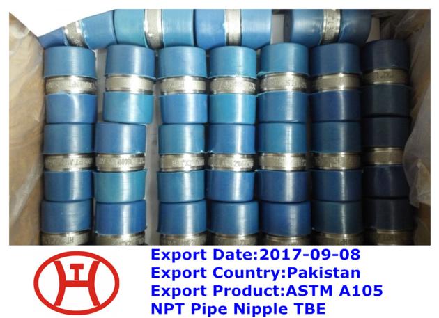 ASTM A105 NPT Pipe Nipple TBE