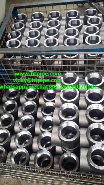 ASTM A182 F304L F316L F317L F310H F347H F321H  socket-welding/NPT threaded tee cross ASME B16.11