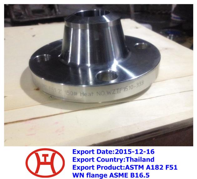 ASTM A182 F51 WN flange ASME B16.5