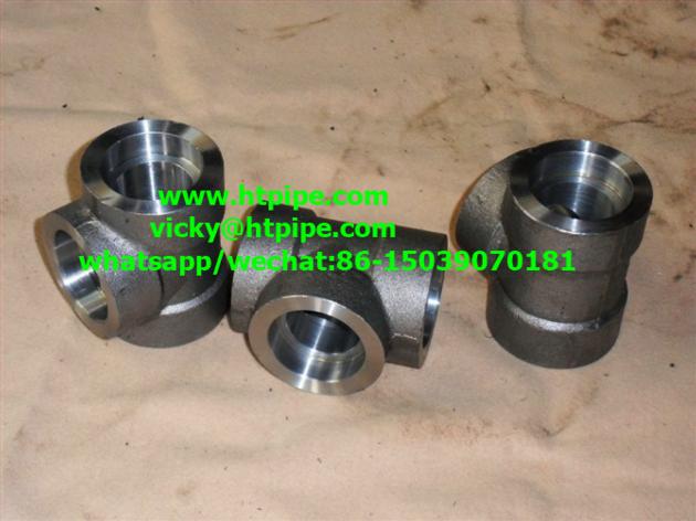 ASTM A694 F42 F52 F60 F65 F70 socket-welding/NPT threaded tee cross ASME B16.11