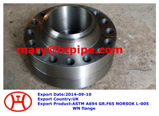 ASTM A694 GR.F65 NORSOK L-005 WN flange