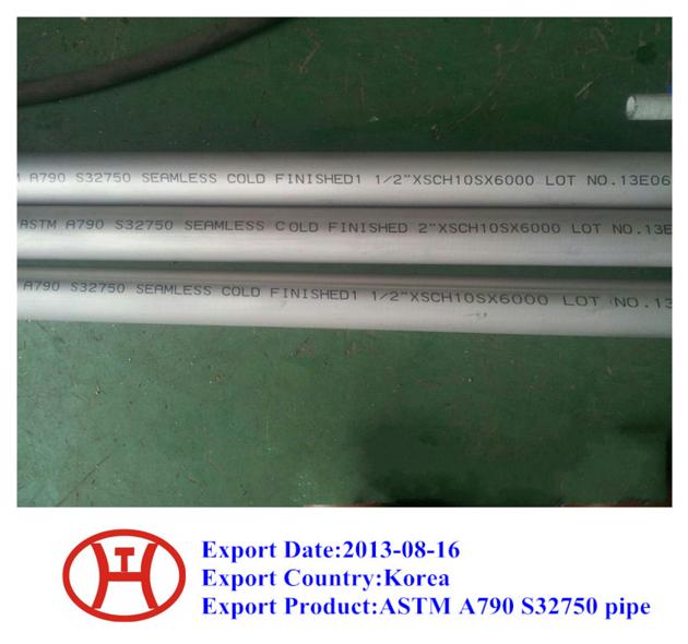 ASTM A790 S32750 pipe