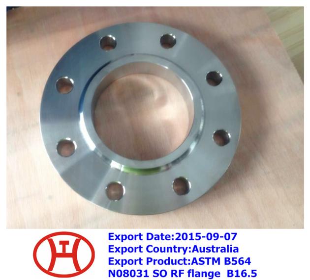 ASTM B564 N08031 SO RF flange B16.5