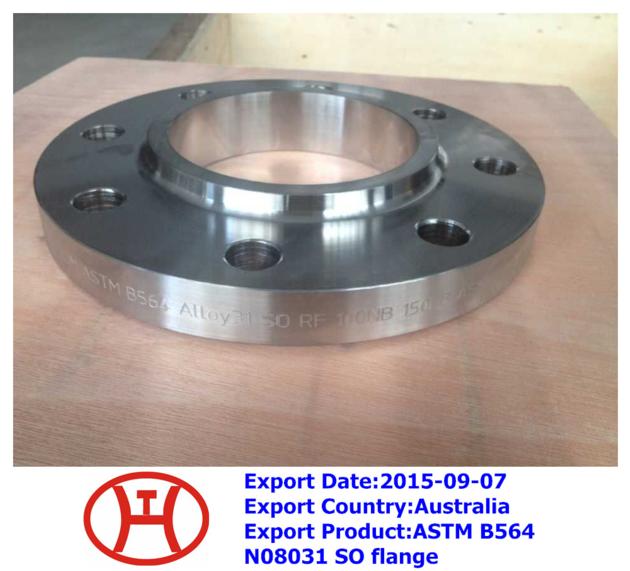 ASTM B564 N08031 SO flange