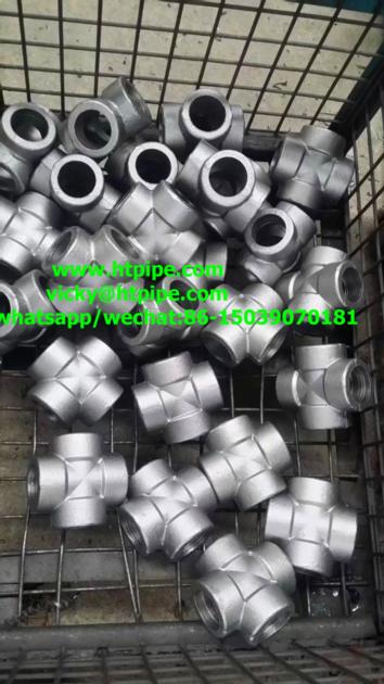 Nickel 200/201 Incoloy 800 Alloy31 Alloy20 socket-welding/NPT threaded tee cross ASME B16.11