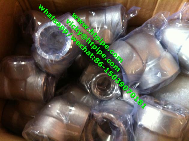 ASTM B564 UNS N08811 N08810 N08825 N06625 socket-welding elbow 45® 90® ASME B16.11