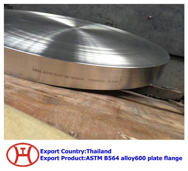 ASTM B564 alloy600 plate flange
