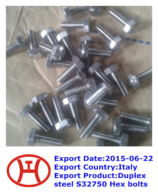 Duplex steel S32750 Hex bolts