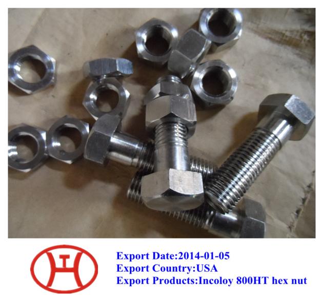Incoloy 800HT hex nut