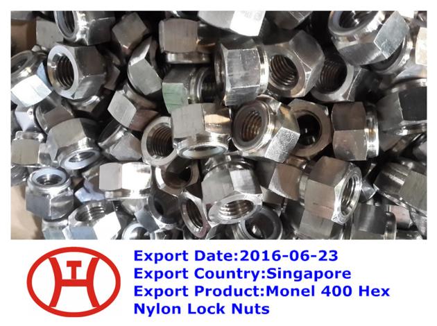 Monel 400 Hex Nylon Lock Nuts