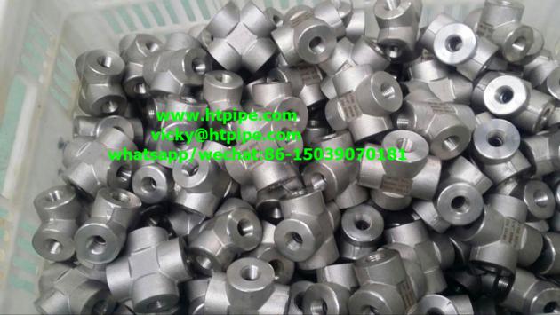 Incoloy800H Incoloy 800HT Incoloy 825 Inconel625 socket-welding/NPT threaded tee cross ASME B16.11