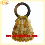 Water buffalo horn handbag