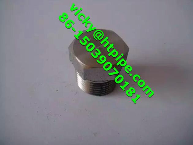 Monel 400 Inconel600 Hastelloy C276 Al-6XN NPT Bull Plug Hex/Square/Round Plug Boss Hex/Flush Busing