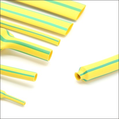 Yellow green heat shrinkable tube 