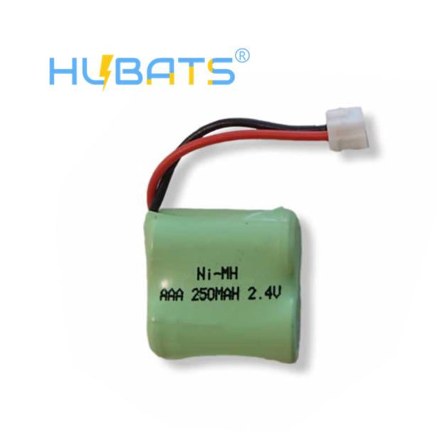Hubats 1/2AAA*2 NiMH 2.4V 250mAh AAA Ni-MH Batteries For Wireless Guest Paging Systems Cordless Phon