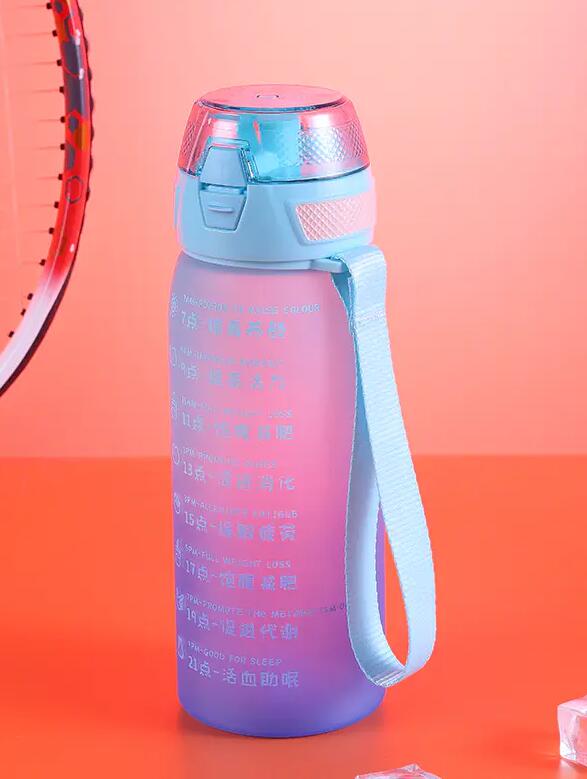 Multi-specification Anti-Slip Leak Proof Motivational Sports Water Bottle use for School Fitness Off