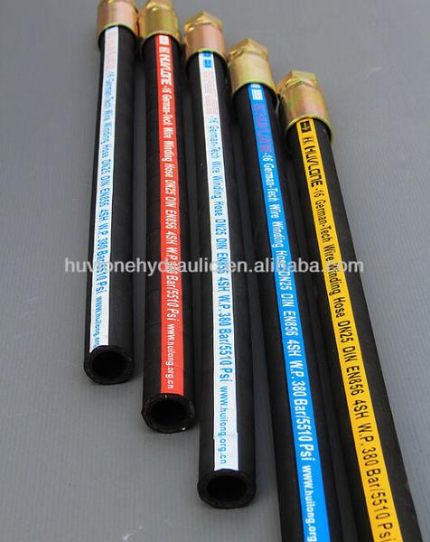 SAE100 R6 oil resistant fiber braided hose